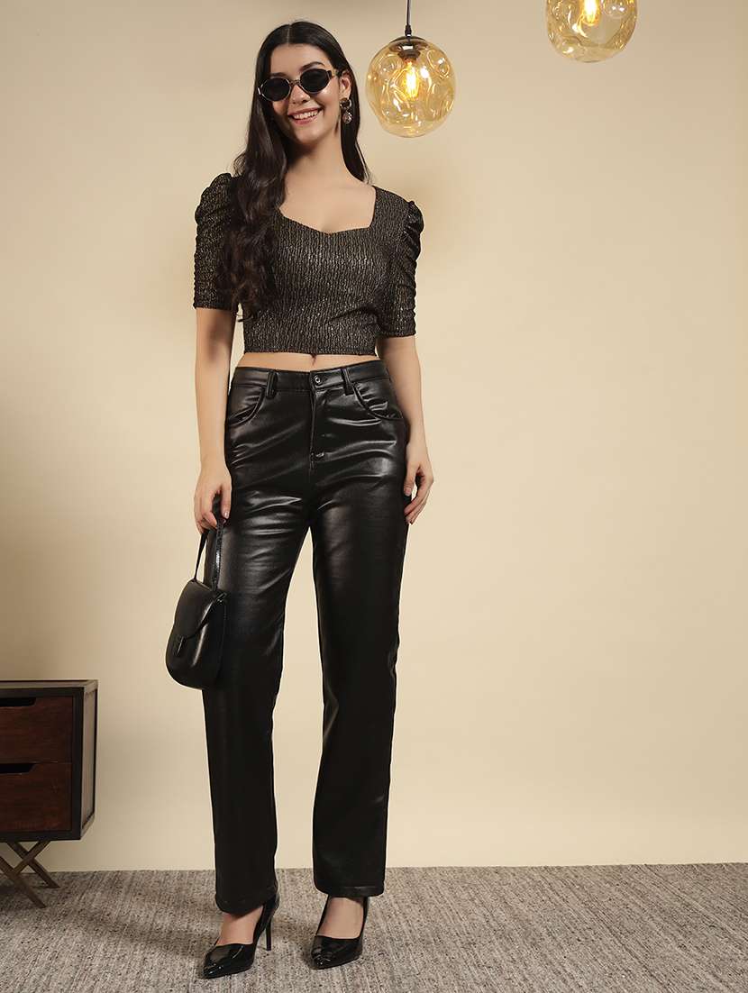 women self design puff sleeve stitched blouse - 22088466 - Standard Image - 6