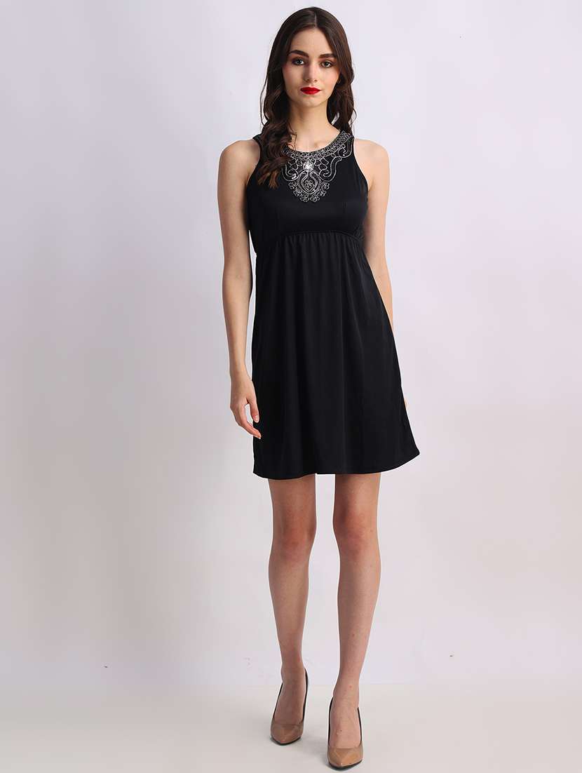 women embellished sleeveless a-line dress - 22088469 -  Standard Image - 1