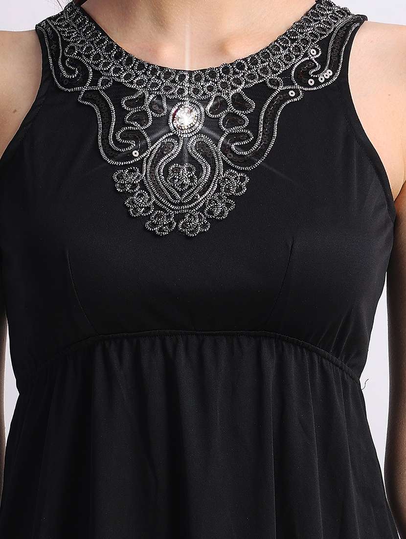 women embellished sleeveless a-line dress - 22088469 -  Standard Image - 4
