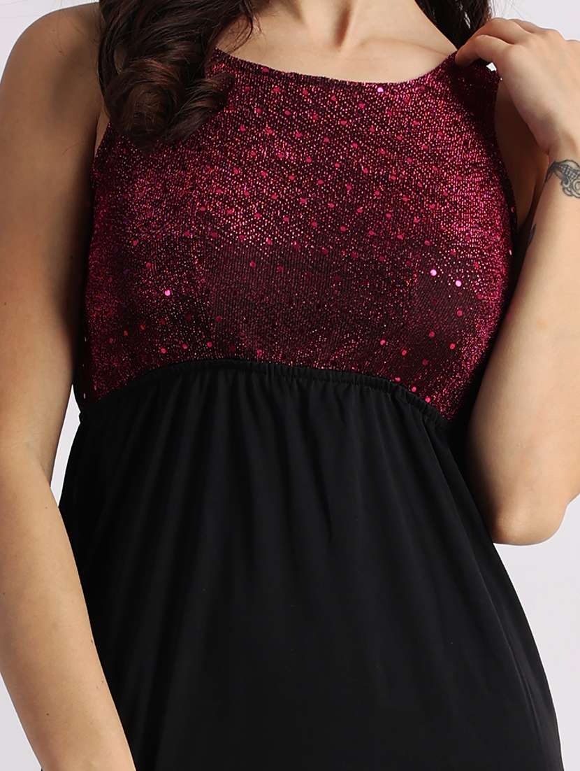 women embellished sleeveless a-line dress - 22088472 -  Standard Image - 4