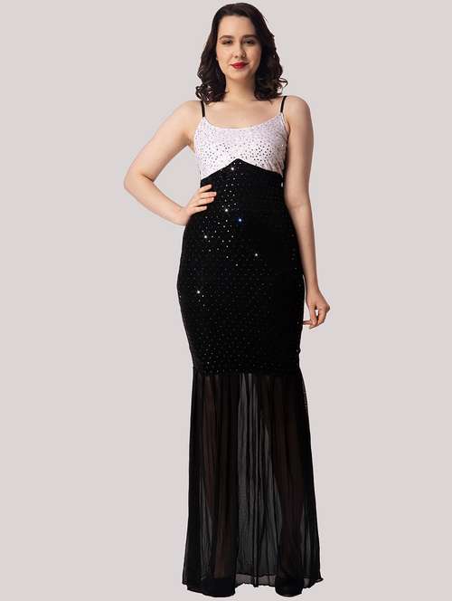 women self designed shoulder strap a-line dress - 22088482 - Standard Image - 0