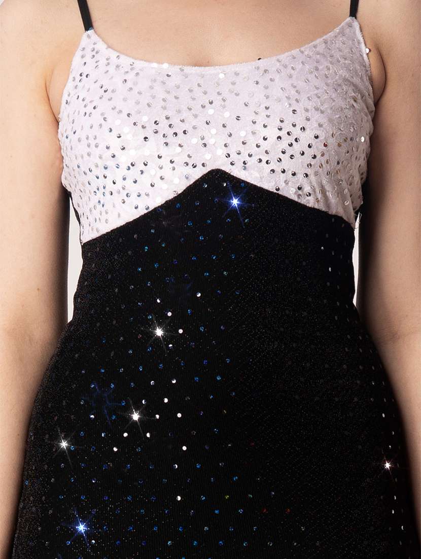 women self designed shoulder strap a-line dress - 22088482 - Standard Image - 4