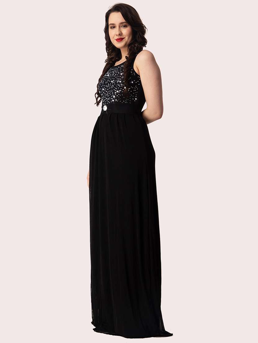 women emebllished sleeveless a-line dress - 22088486 -  Standard Image - 1