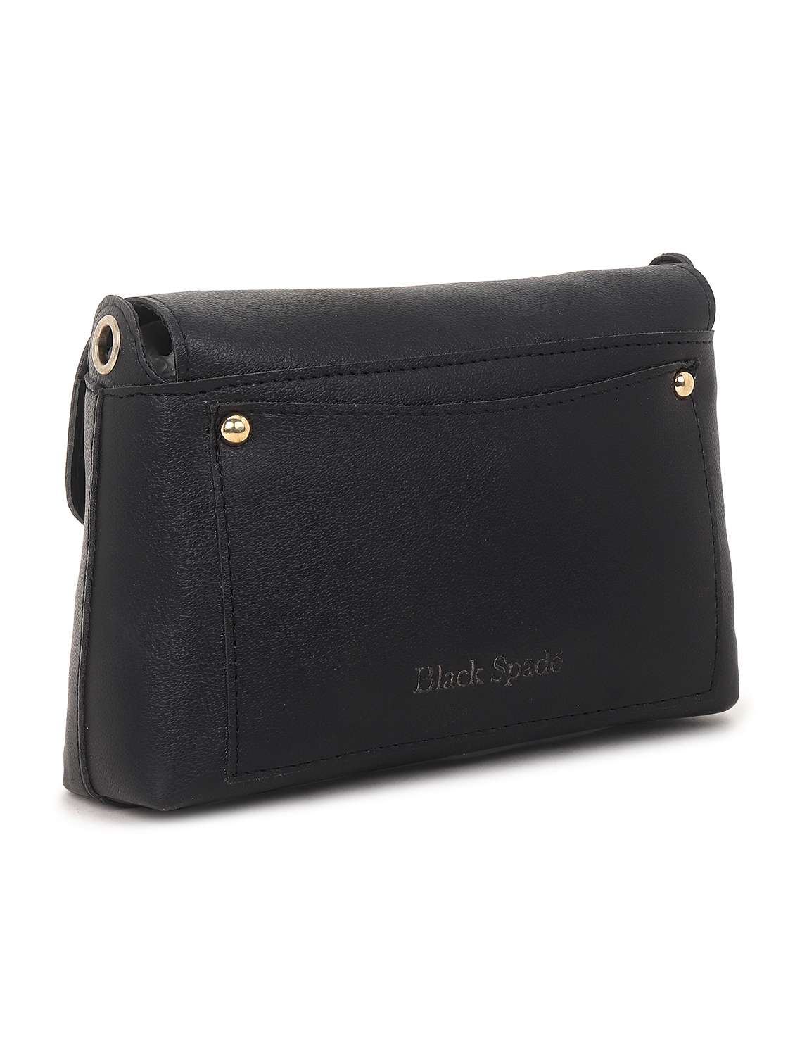 women solid leatherette sling bag - 22088500 -  Standard Image - 1