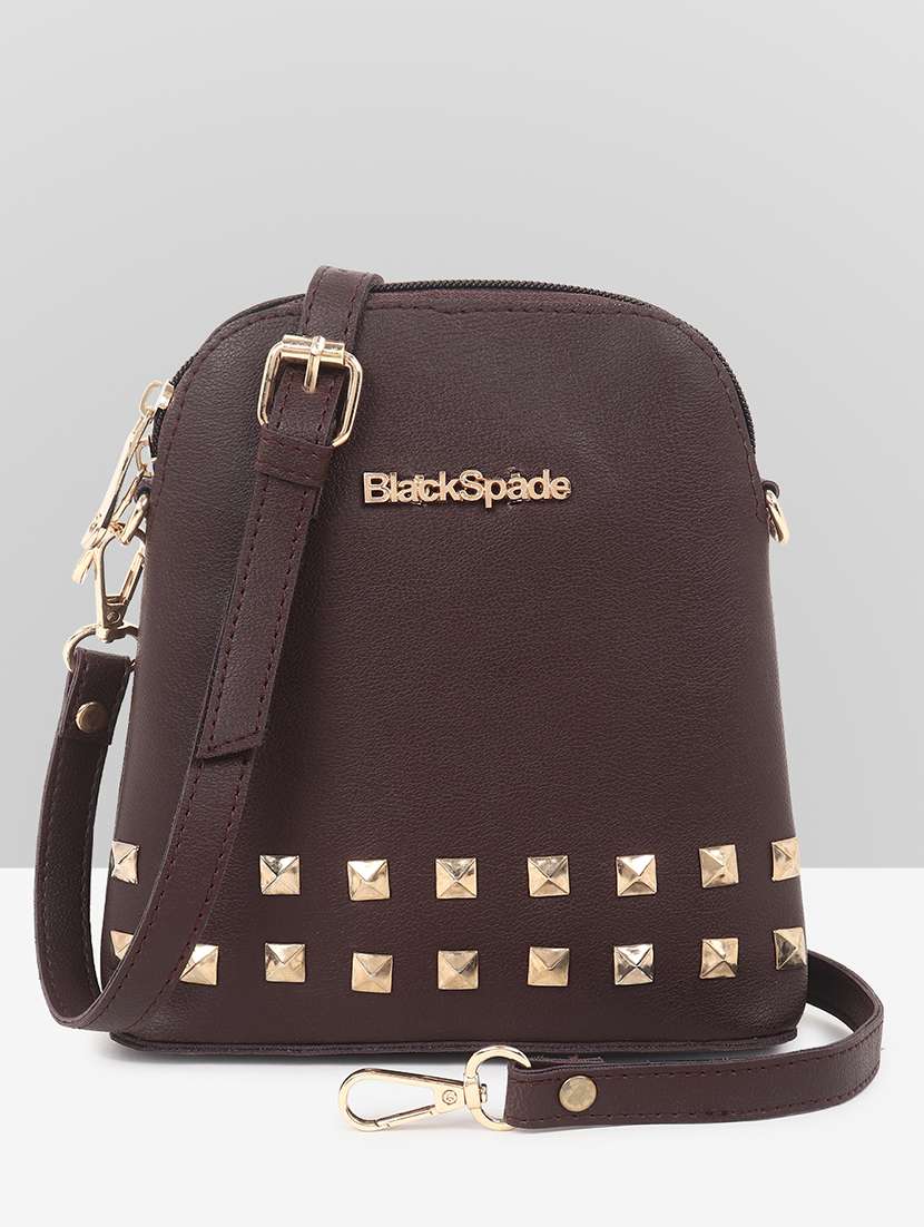 women brown leatherette sling bag - 22088508 - Zoom Image - 0