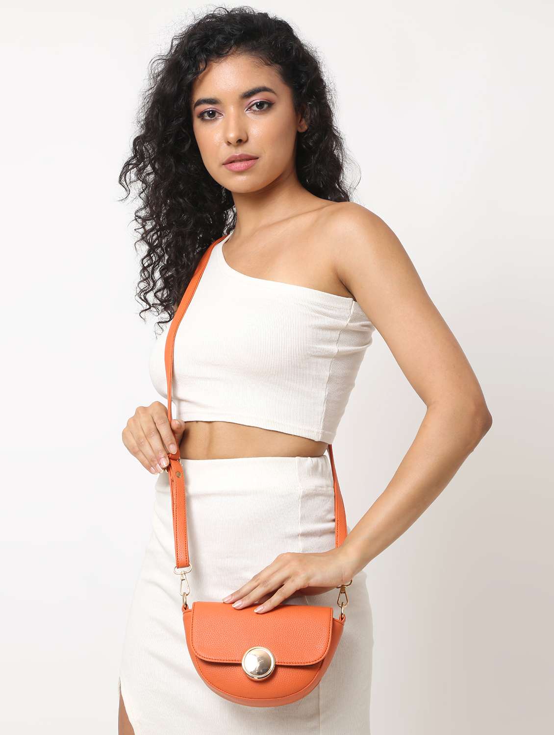 women leatherette sling bag - 22088516 - Standard Image - 1