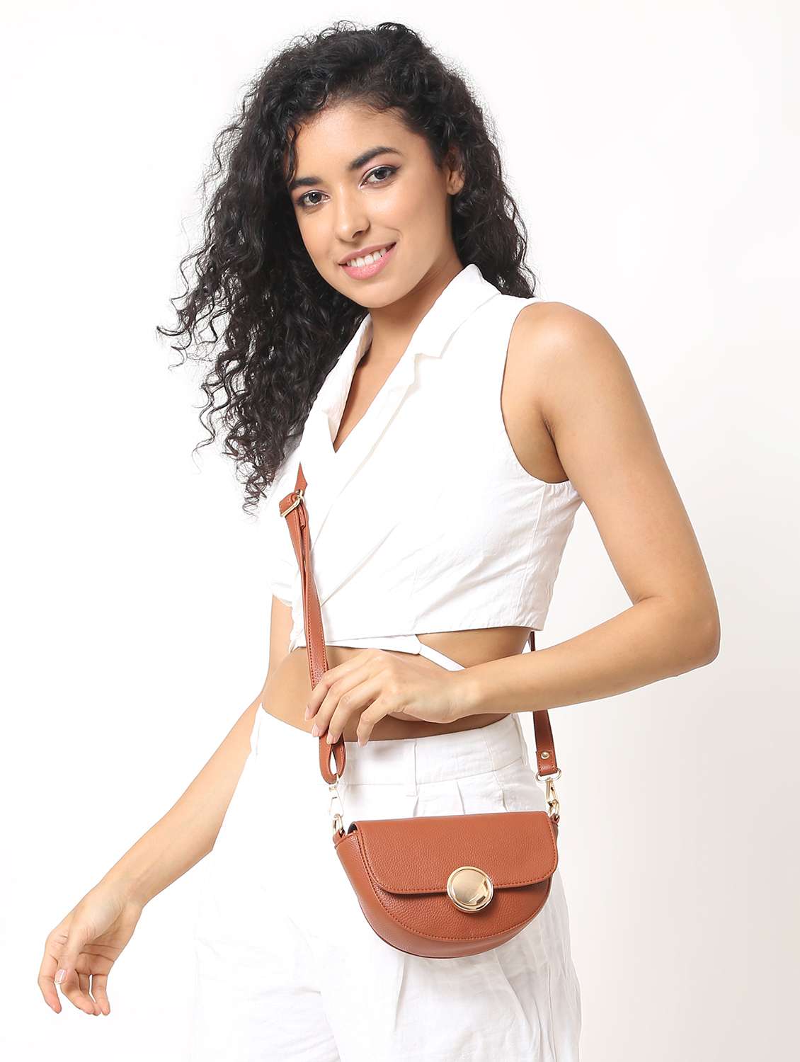 women leatherette sling bag - 22088518 -  Standard Image - 1