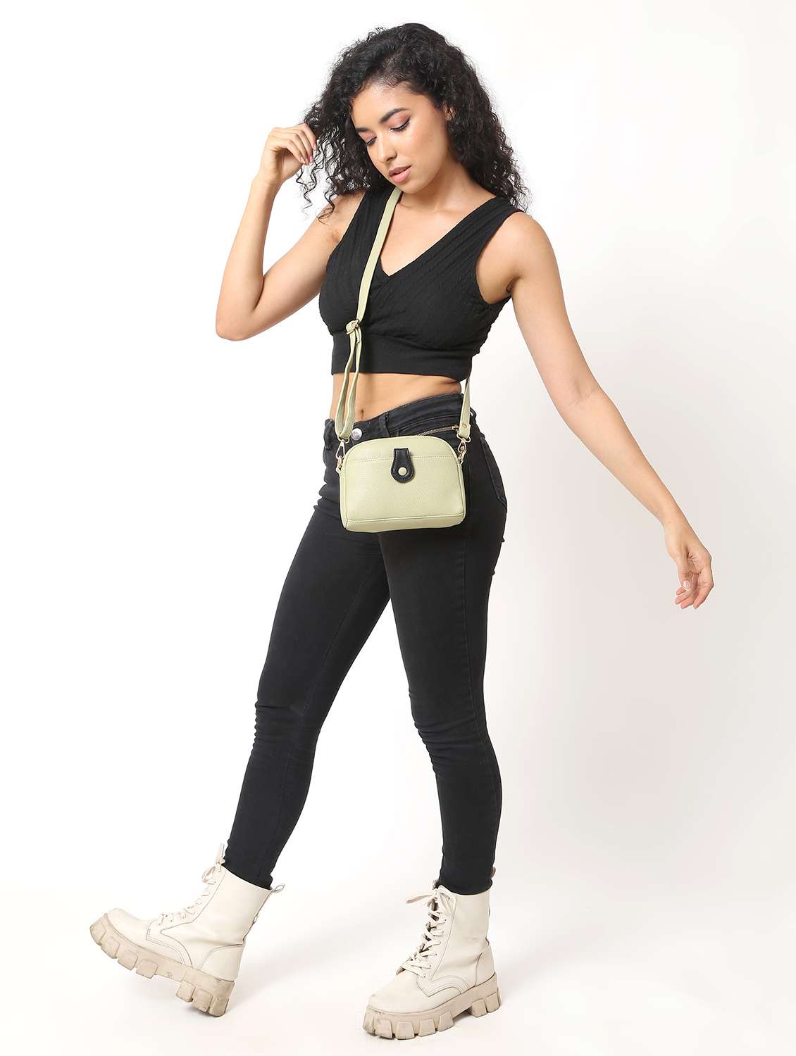 women leatherette sling bag - 22088520 - Standard Image - 4