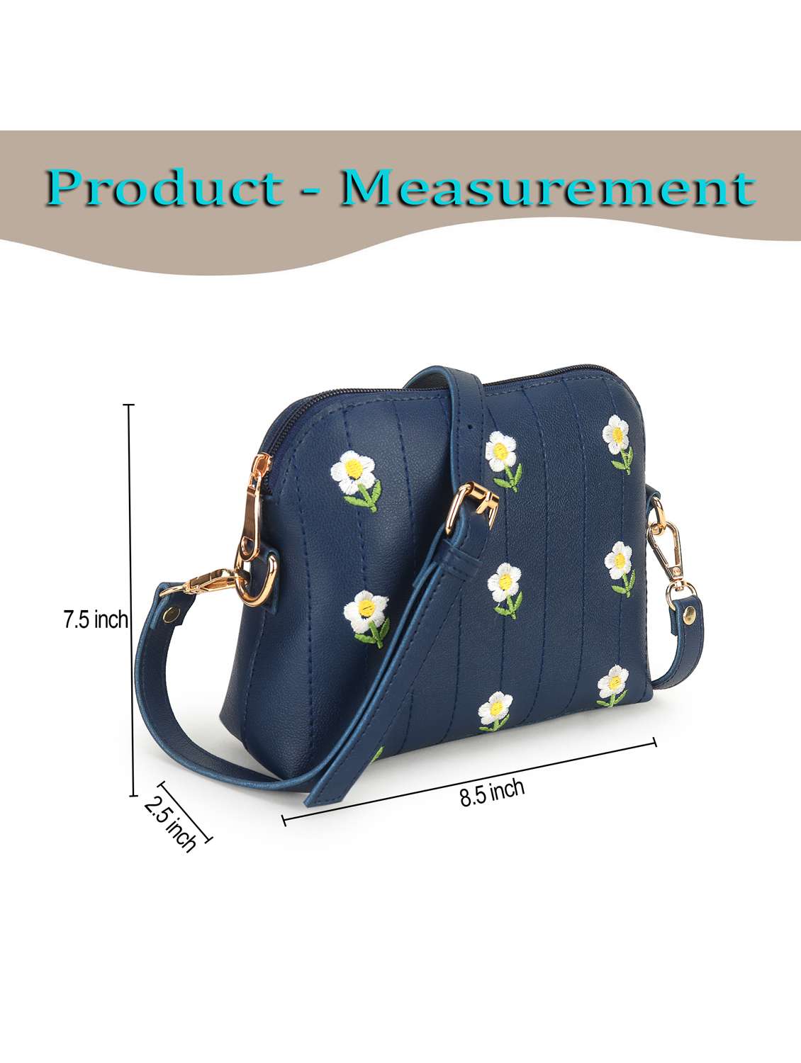women embroidered leatherette sling bag - 22088527 -  Standard Image - 4