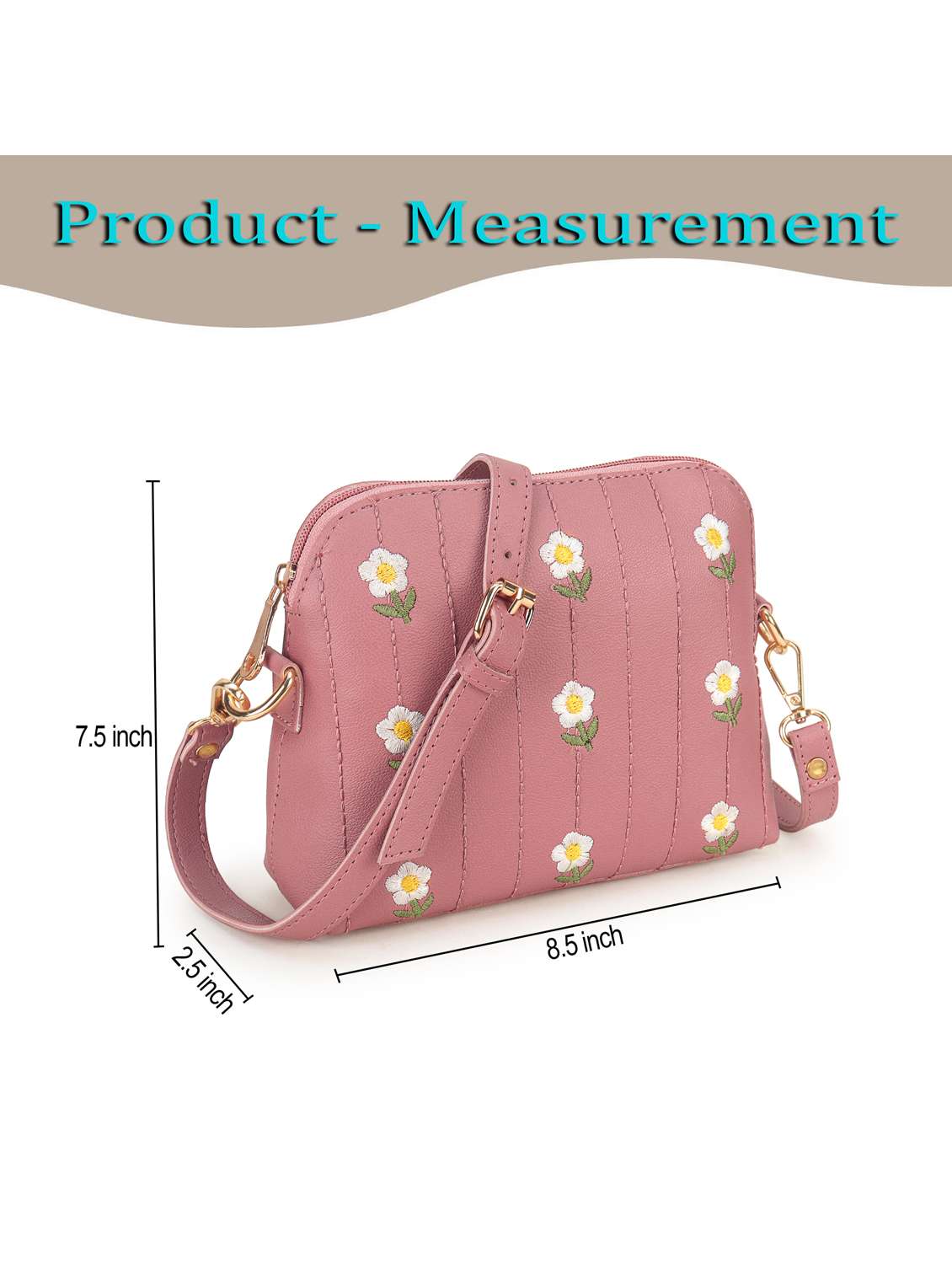 women embroidered leatherette sling bag - 22088529 - Standard Image - 4