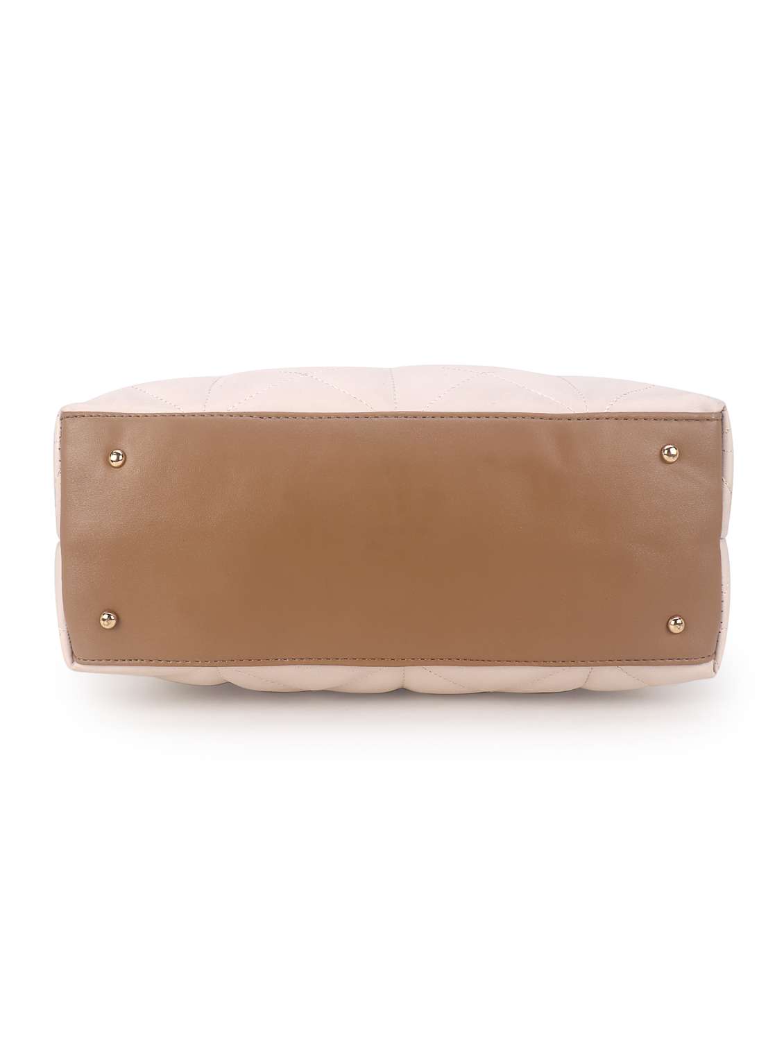 women cream textured double handle handbag - 22088537 - Standard Image - 4