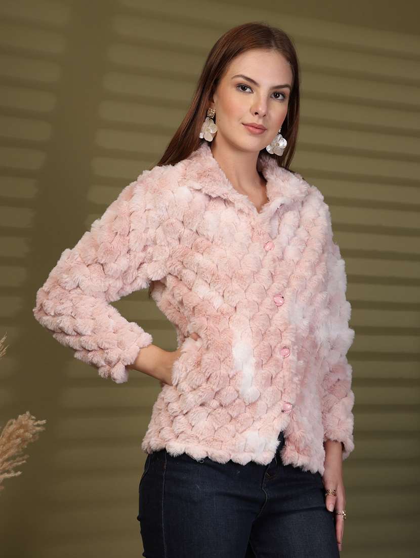 women self designed long sleeve cardigan - 22088544 -  Standard Image - 1