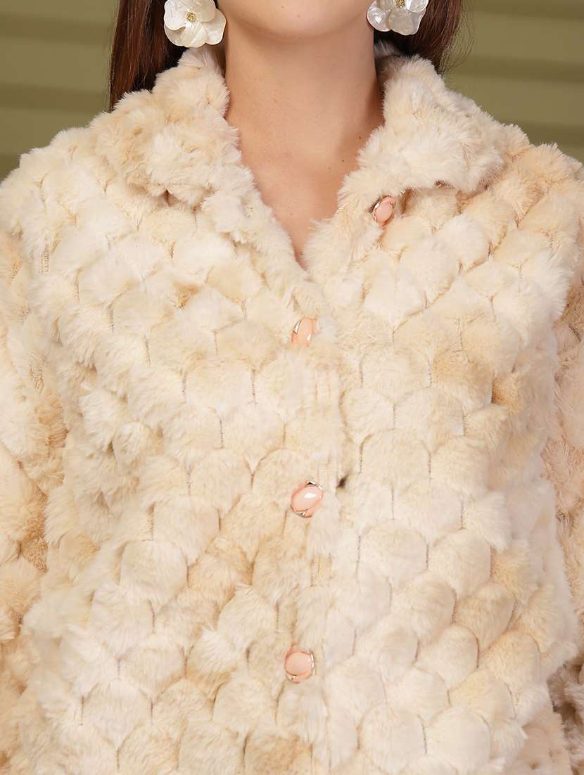 women self designed long sleeve cardigan - 22088545 -  Standard Image - 4