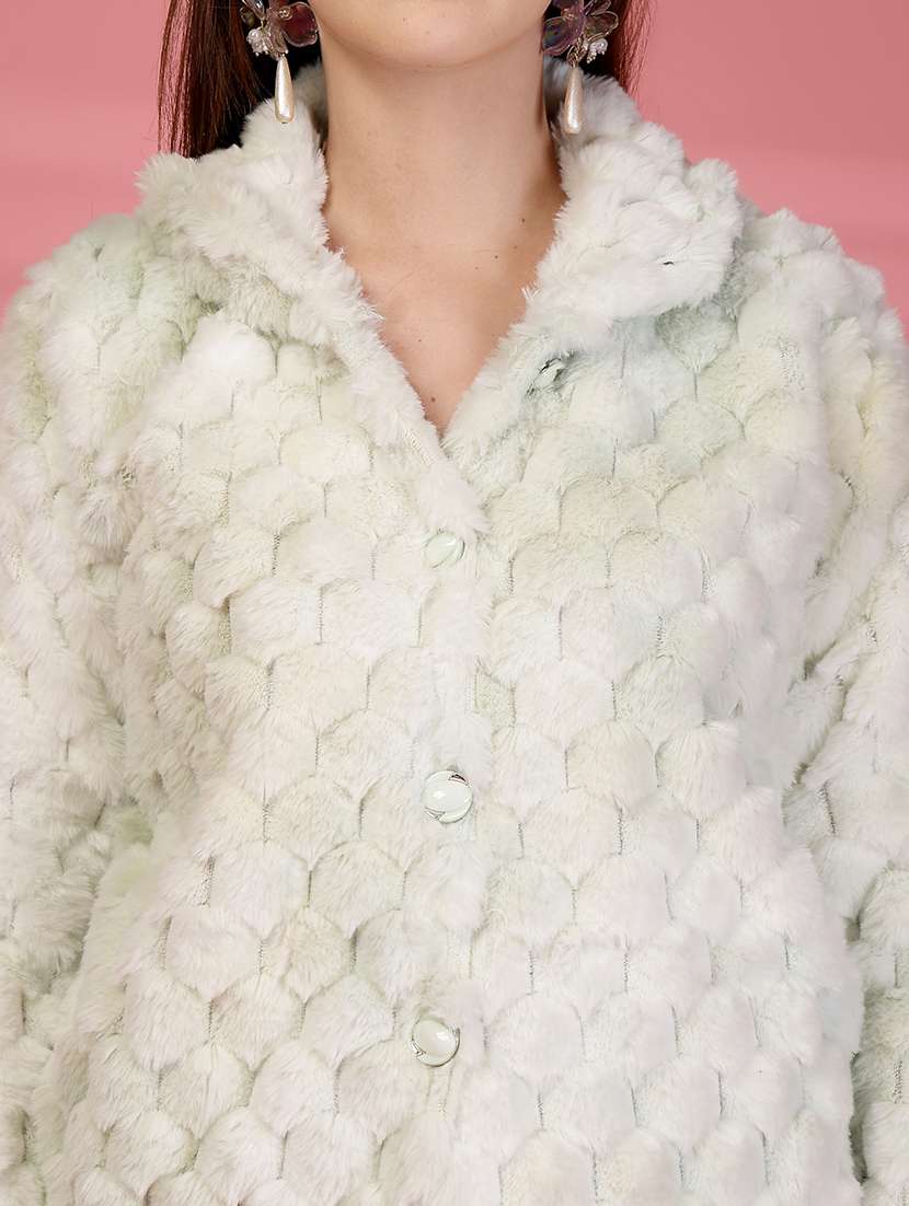 women self designed long sleeve cardigan - 22088546 -  Standard Image - 4