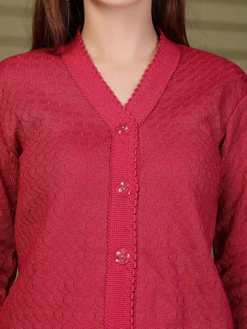 women solid long sleeve cardigan - 22088567 -  Standard Image - 4