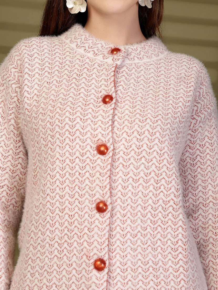 women self designed long sleeve cardigan - 22088571 - Standard Image - 4