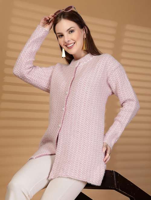 women self designed long sleeve cardigan - 22088573 -  Standard Image - 0