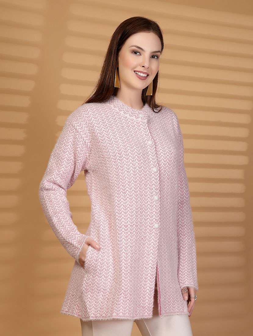 women self designed long sleeve cardigan - 22088573 -  Standard Image - 1