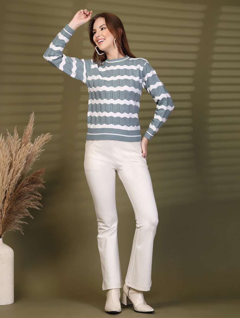 women self designed long sleeve pullover - 22088587 -  Standard Image - 4