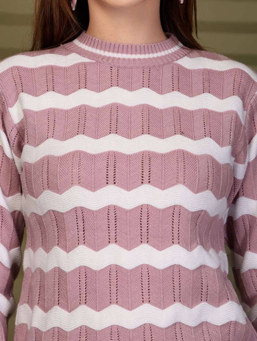 women self designed long sleeve pullover - 22088588 -  Standard Image - 4