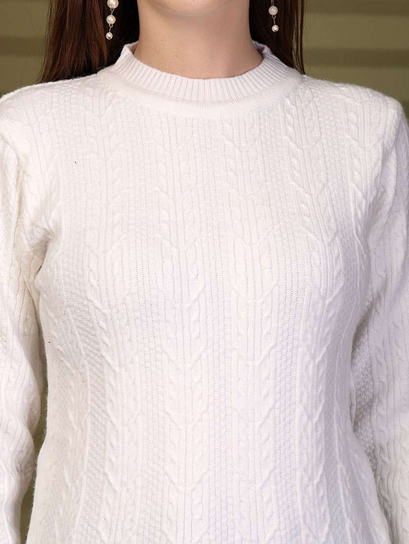 women self designed long sleeve pullover - 22088595 - Standard Image - 4