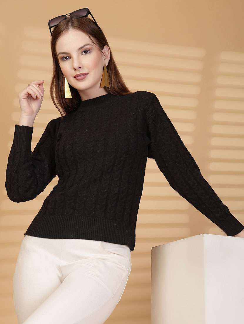 women self designed long sleeve pullover