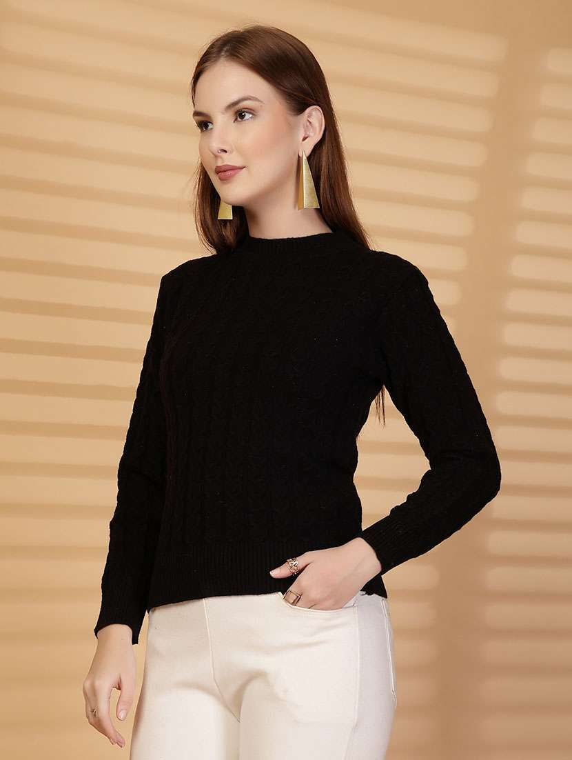 women self designed long sleeve pullover - 22088599 -  Standard Image - 1