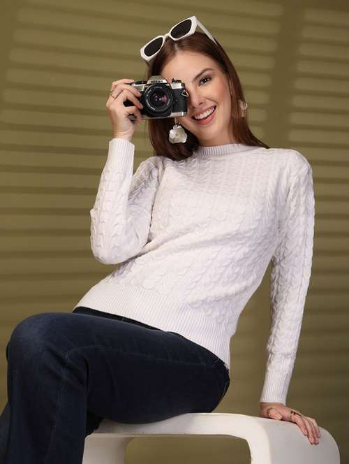 women self designed long sleeve pullover - 22088600 -  Standard Image - 0