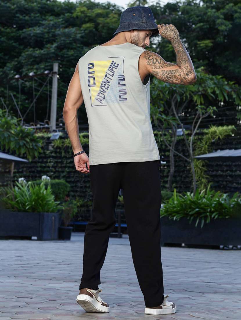 men front & back print sleveless vest - 22088760 -  Standard Image - 4