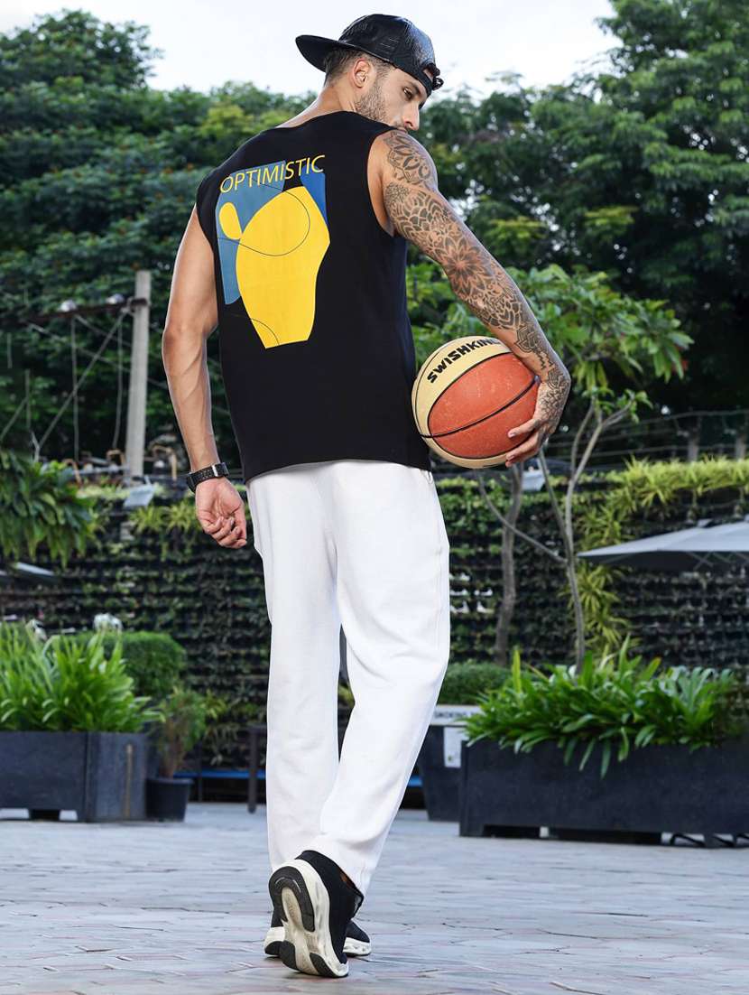 men front & back print sleveless vest - 22088761 -  Standard Image - 6