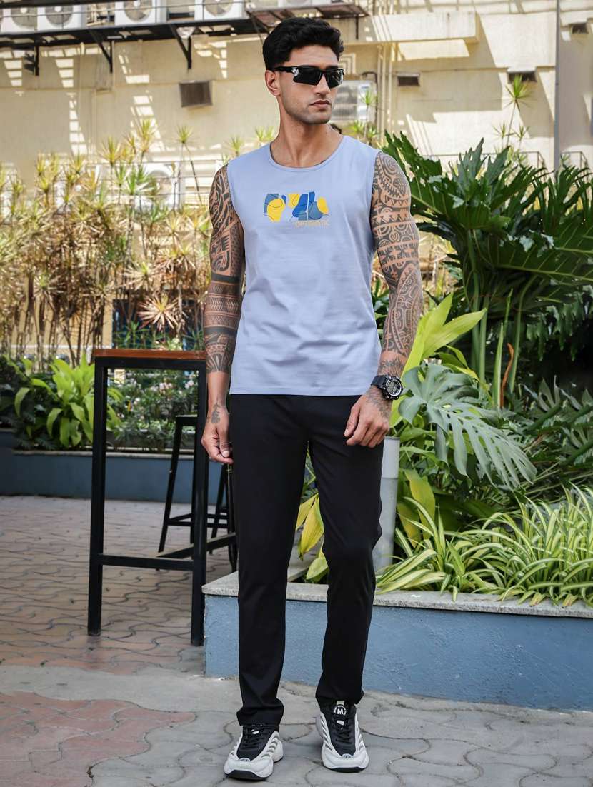 men front & back print sleveless vest - 22088762 -  Standard Image - 6