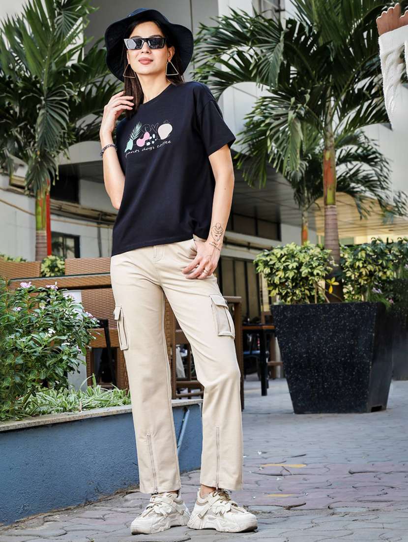 women printed short sleeve regular fit t-shirt - 22088775 -  Standard Image - 6