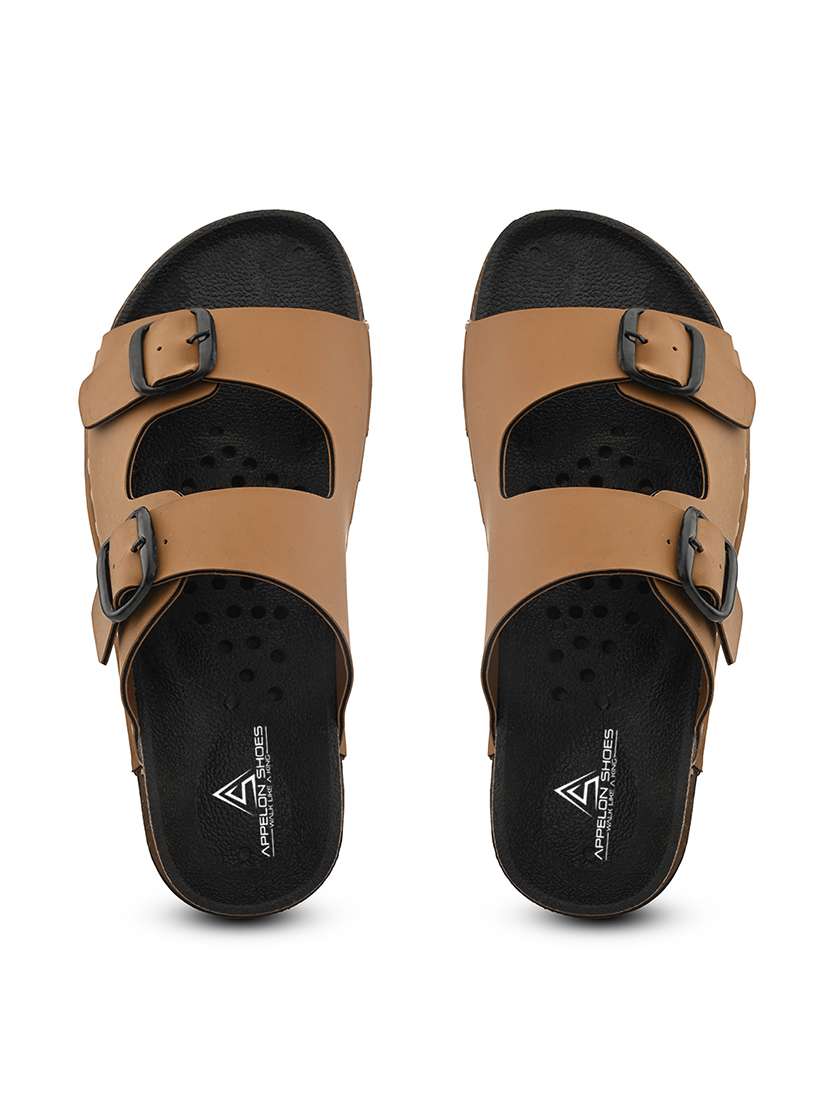 women tan slip on sandal - 22088982 -  Standard Image - 4