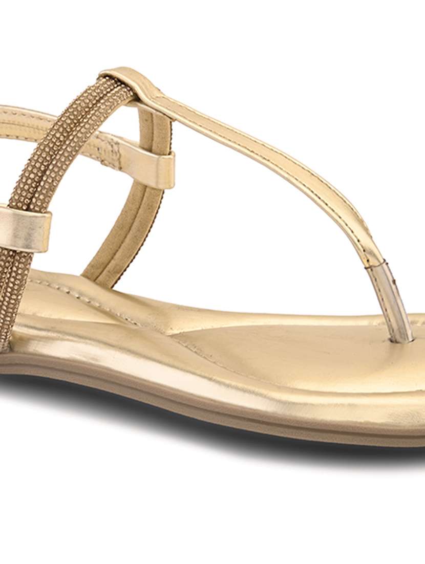 women embellished t-strap flat sandal - 22088986 - Standard Image - 4