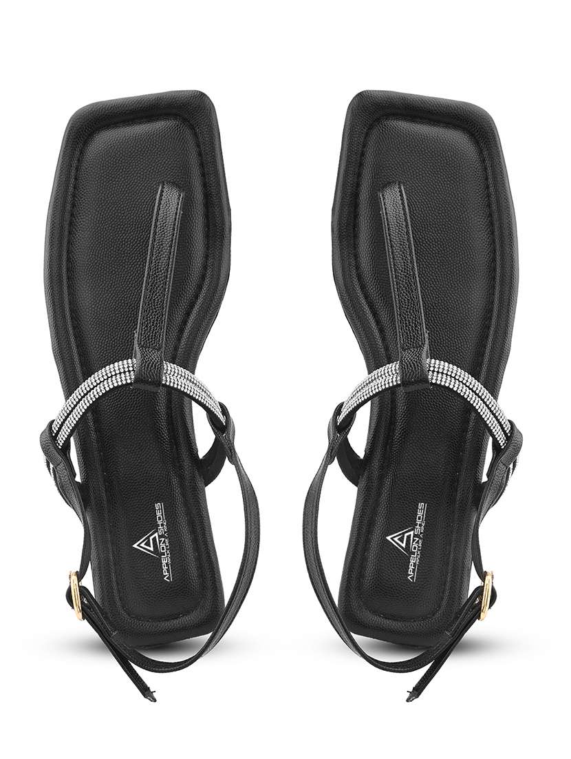 women embellished t-strap flat sandal - 22088988 - Standard Image - 4