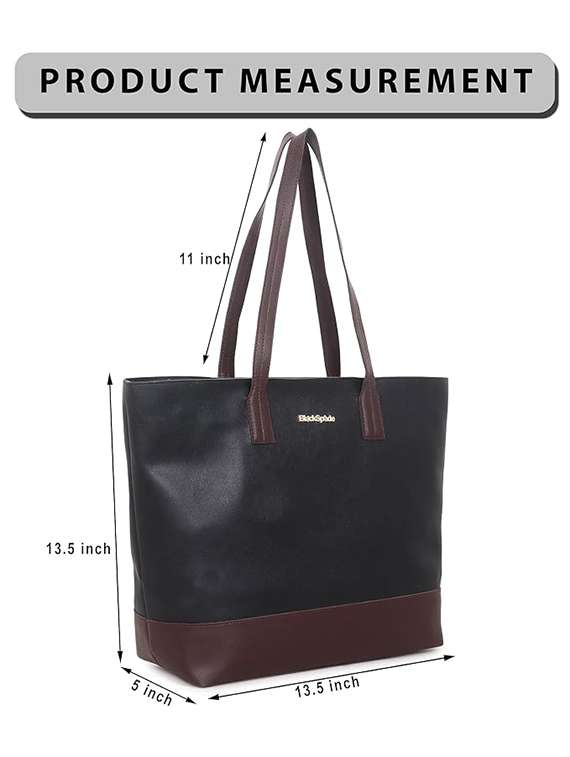 women color blocked leatherette tote bag - 22089031 -  Standard Image - 4