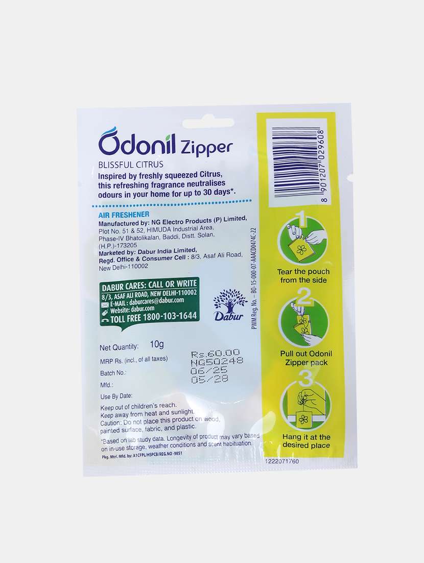 odonil-zipper blissful citrus air freshner-10 gm - 22091946 -  Standard Image - 1