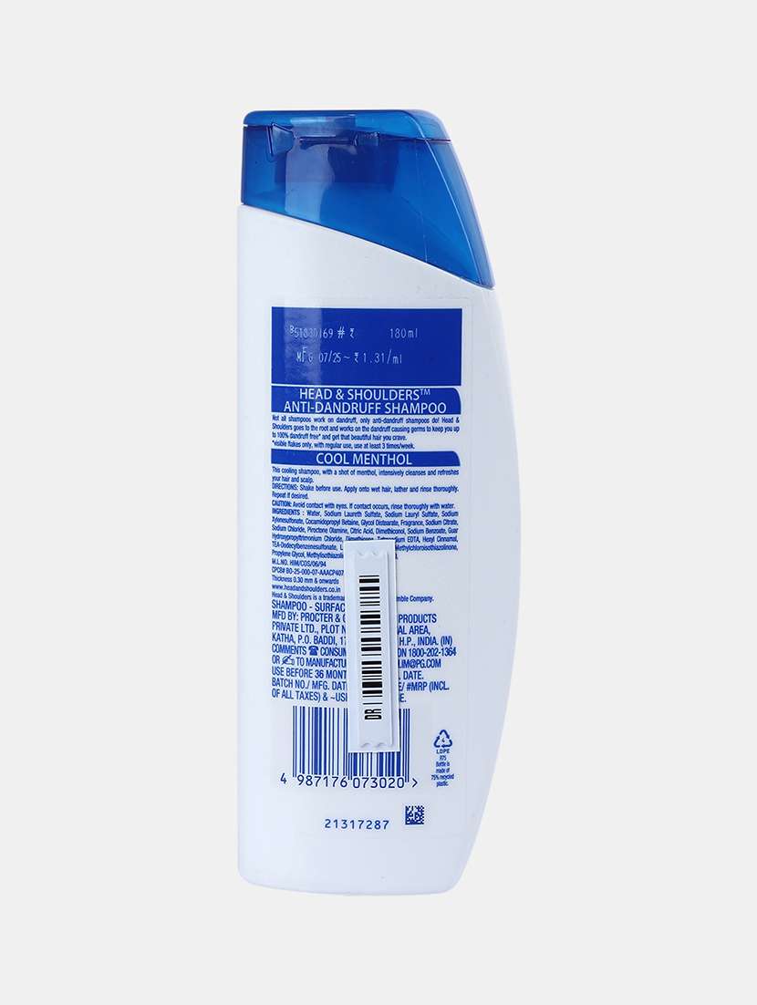 head & shoulders-anti dandruff cool menthol shampoo-650 ml - 22091968 -  Standard Image - 1