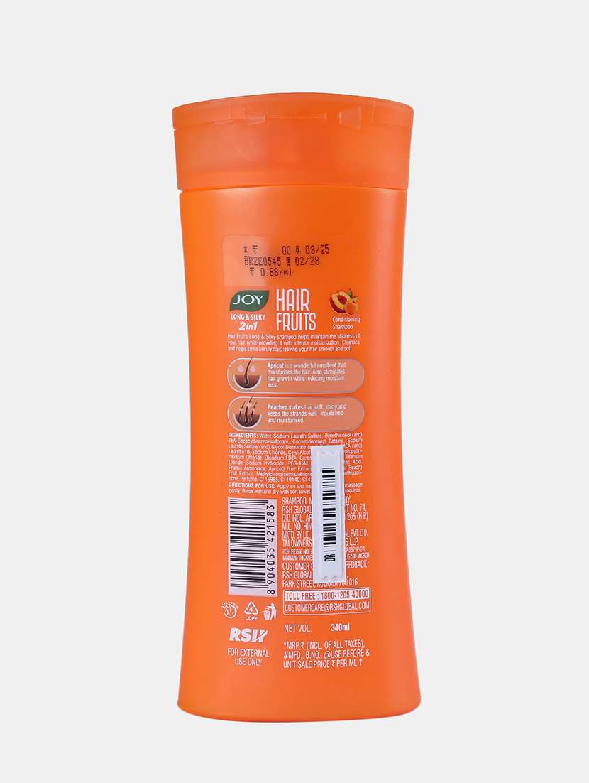 joy-hair fruit long & silky orange shampoo-340 ml - 22091974 -  Standard Image - 1