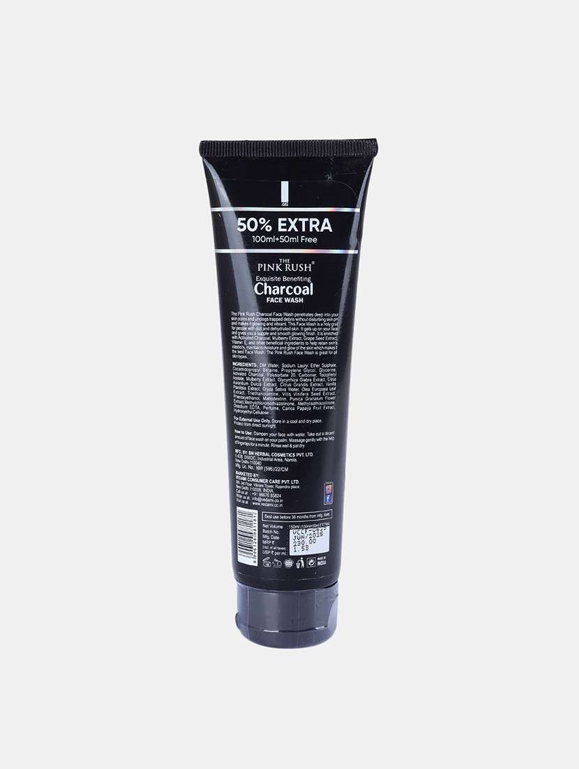 the pink rush-charcoal face wash-100 ml - 22091984 -  Standard Image - 1