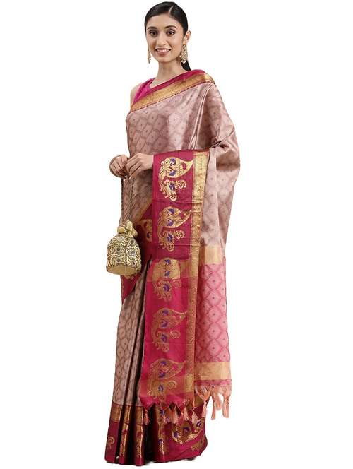 women self design bordered saree with blouse - 22092062 -  Standard Image - 0