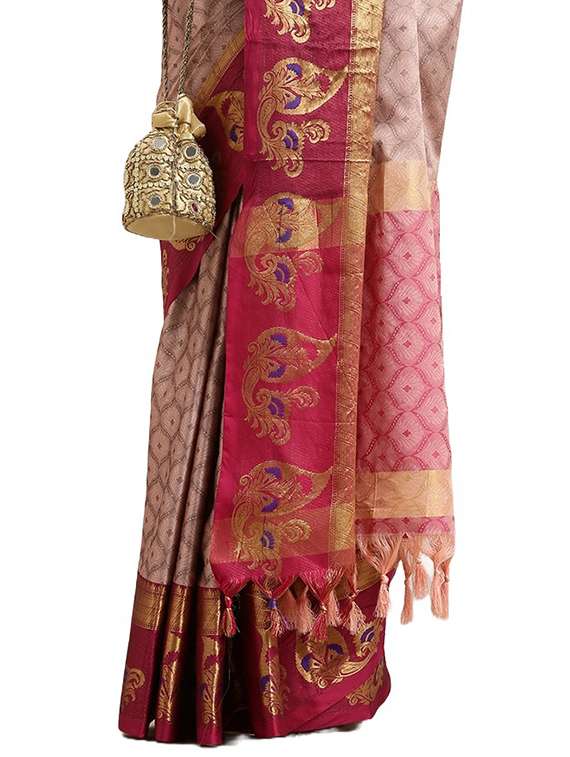 women self design bordered saree with blouse - 22092062 -  Standard Image - 1