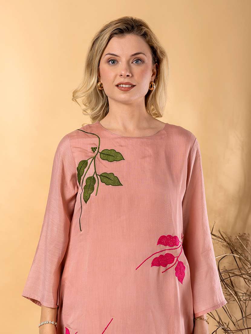 women embroidered three quarter sleeve kurta pant with dupatta set - 22092074 -  Standard Image - 4