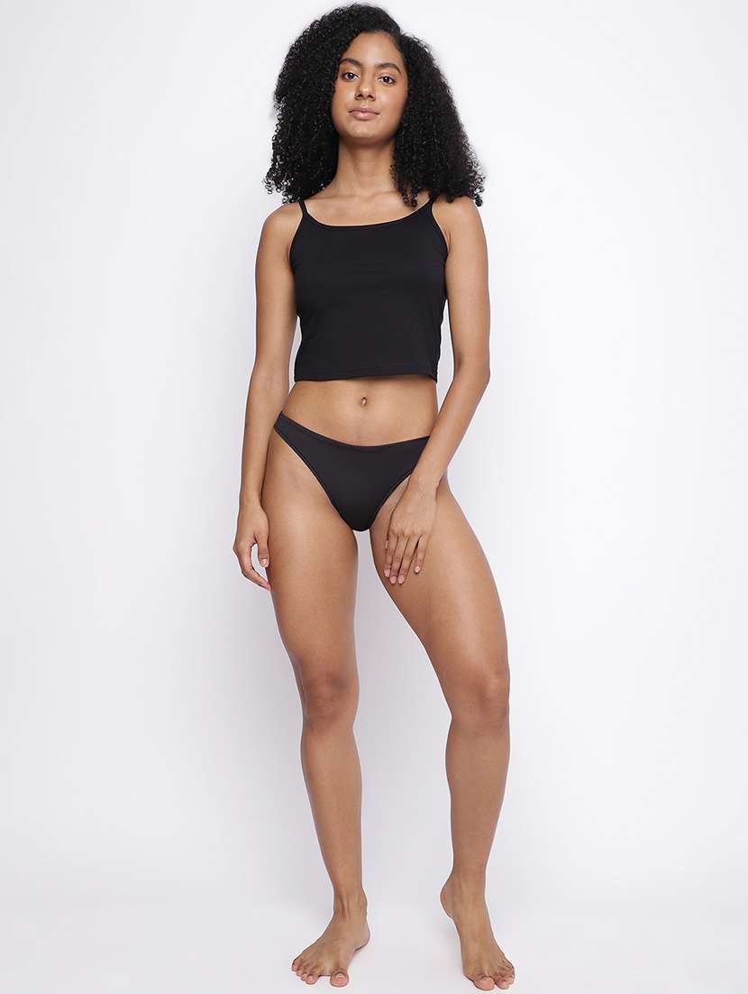 women pack of 2 solid low rise thongs - 22092122 -  Standard Image - 4