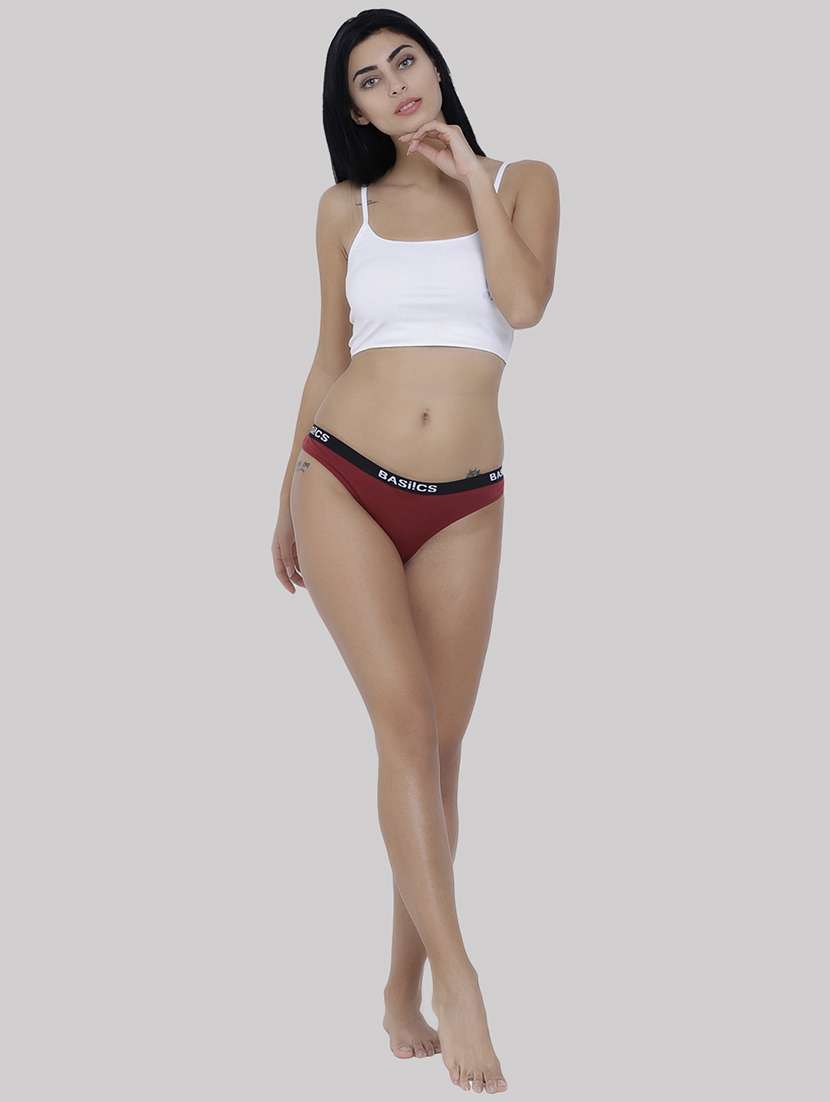 women pack of 3 solid low rise bikini panty - 22092139 -  Standard Image - 4