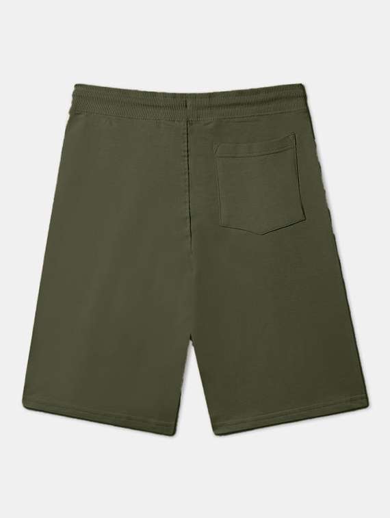 boys solid mid rise regular fit shorts - 22092211 - Standard Image - 1