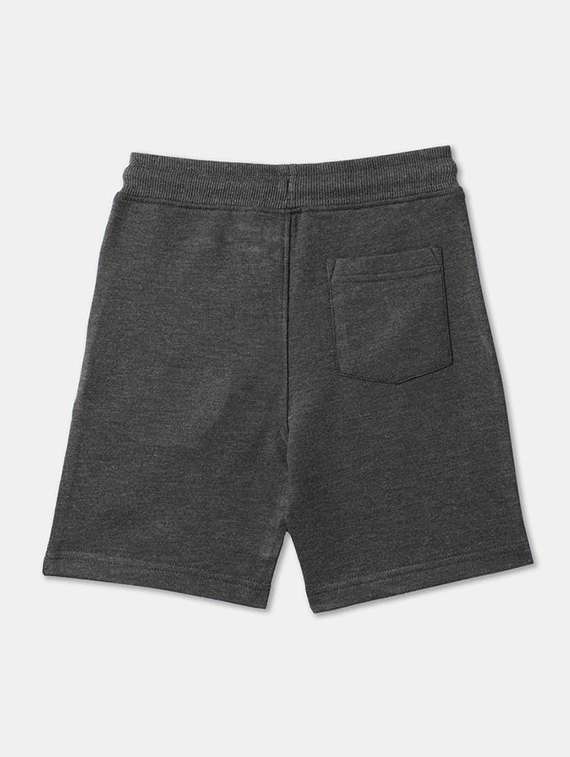 boys solid mid rise regular fit shorts - 22092213 - Standard Image - 1