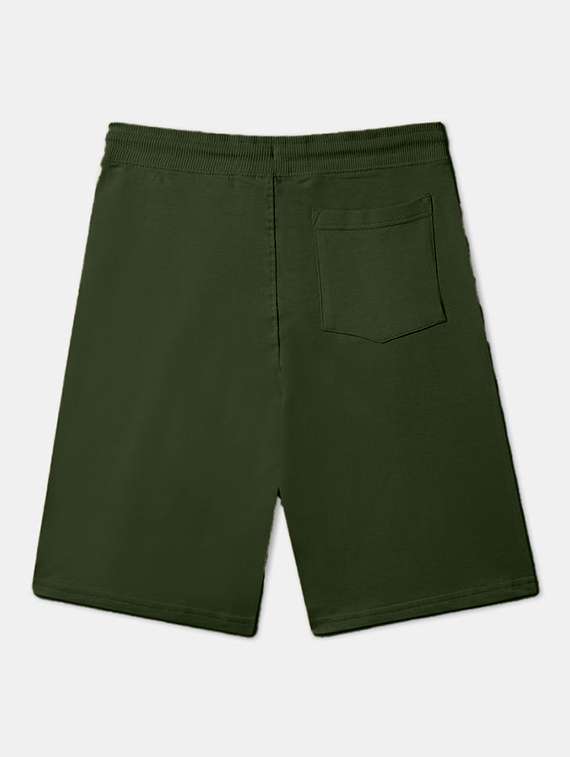 boys solid mid rise regular fit shorts - 22092214 - Standard Image - 1