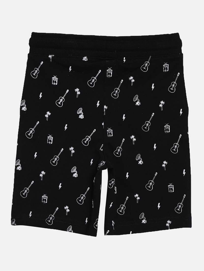 boys pack of 2 printed mid rise regular fit shorts - 22092220 - Standard Image - 4