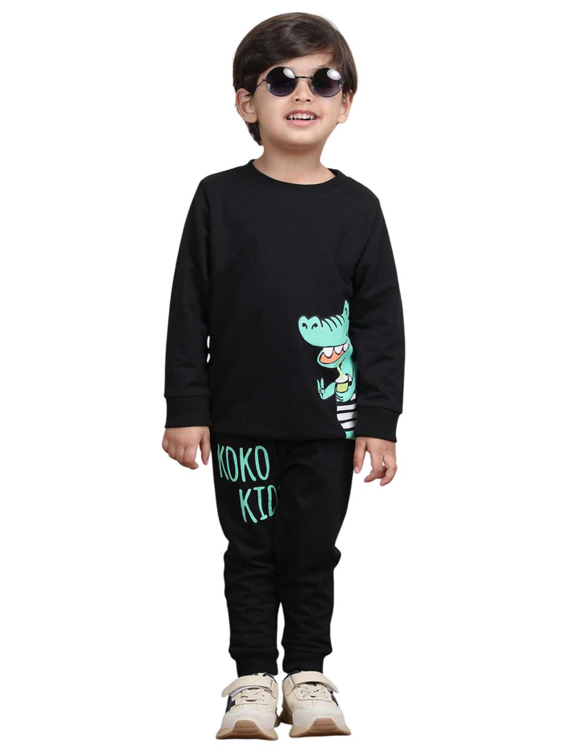 boys printed long sleeve full lenght set - 22092264 - Standard Image - 1